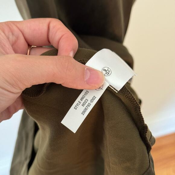 MADEWELL Square Neck Expedition Olive Green Midi Dress Size 2 - Picture 7 of 9